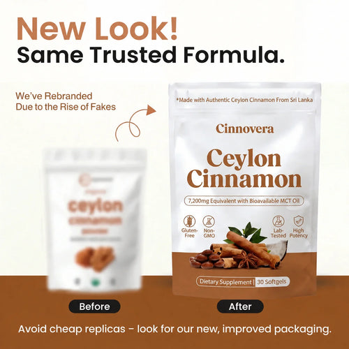 Ceylon Cinnamon - 7,200mg Equivalent with MCT Oil