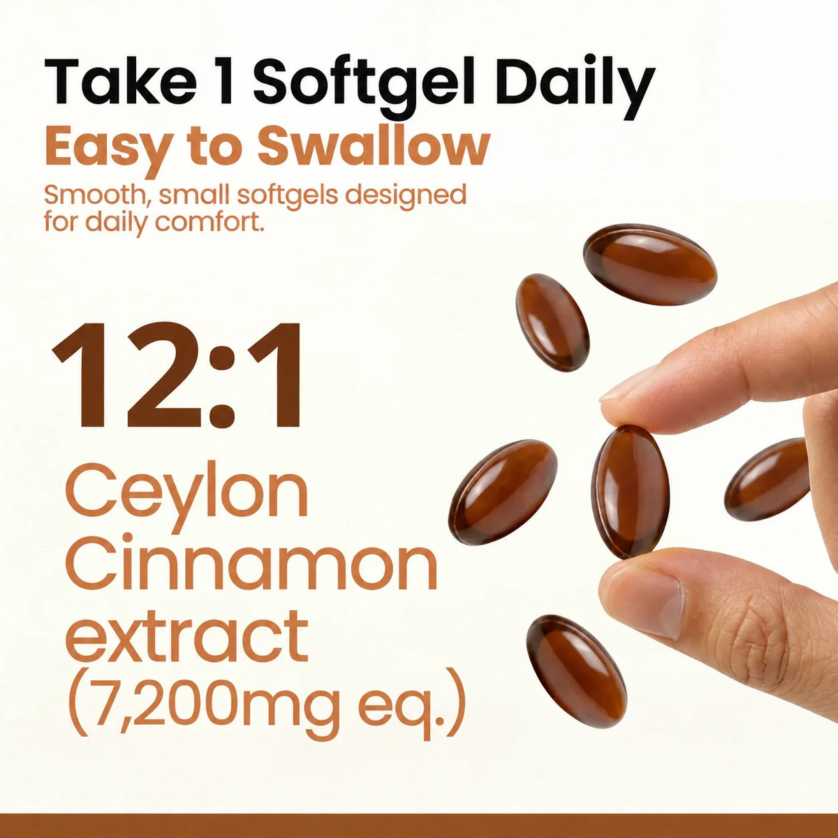 Ceylon Cinnamon - 7,200mg Equivalent with MCT Oil