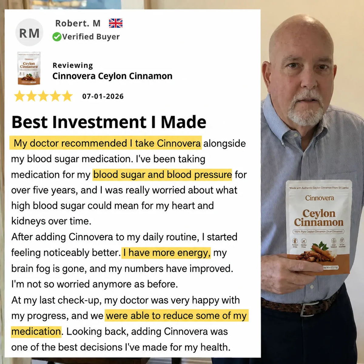 Ceylon Cinnamon - 7,200mg Equivalent with MCT Oil